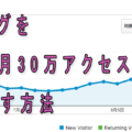 ブログを一ヶ月30万アクセスまで増やす方法を解説
